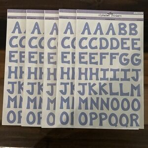 Colorbok Lavender Alphabet Stickers 5 Sheets 142 Count Casual Letters